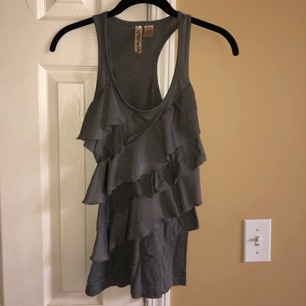 Grey Layered Tank